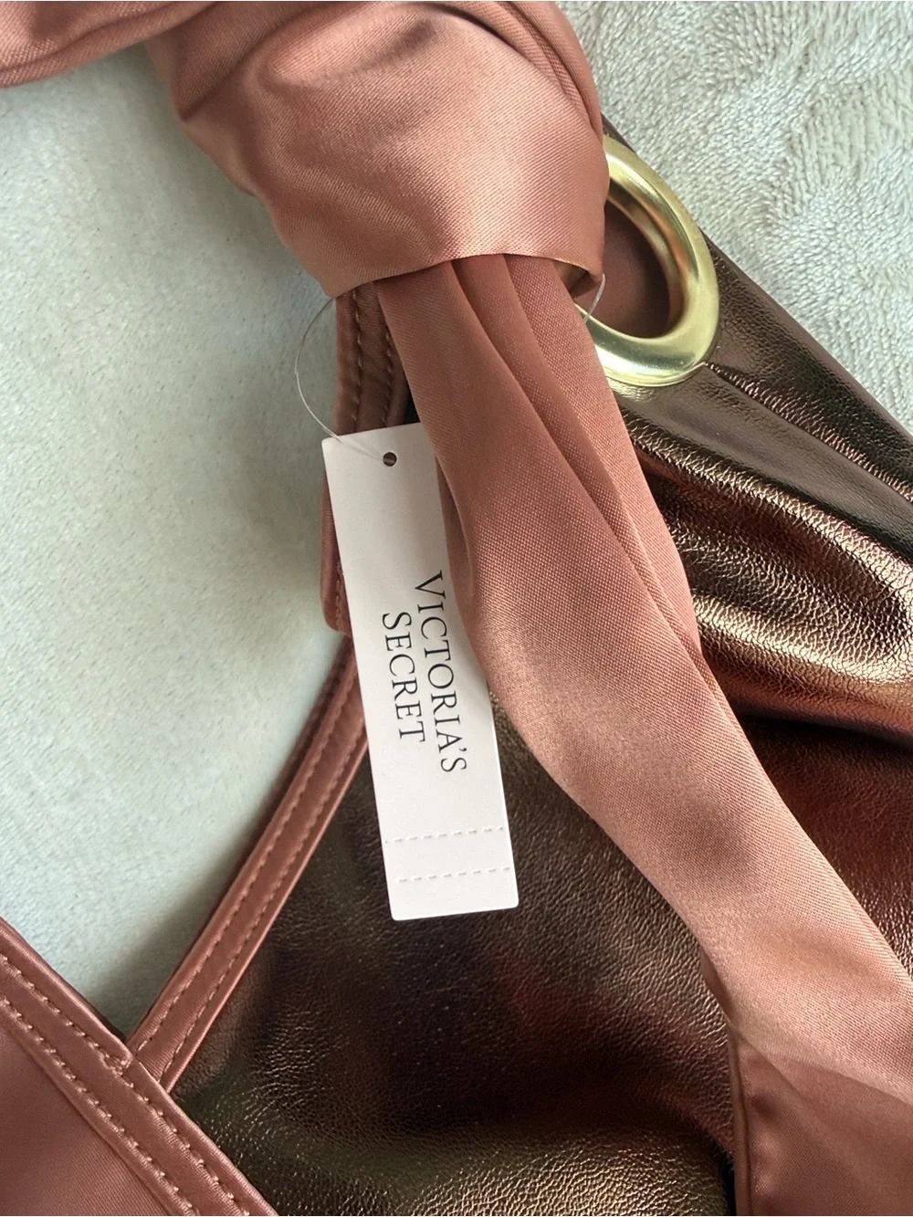 Victoria's Secret Bare Nectar Tote & Sueded Vanilla Traveler